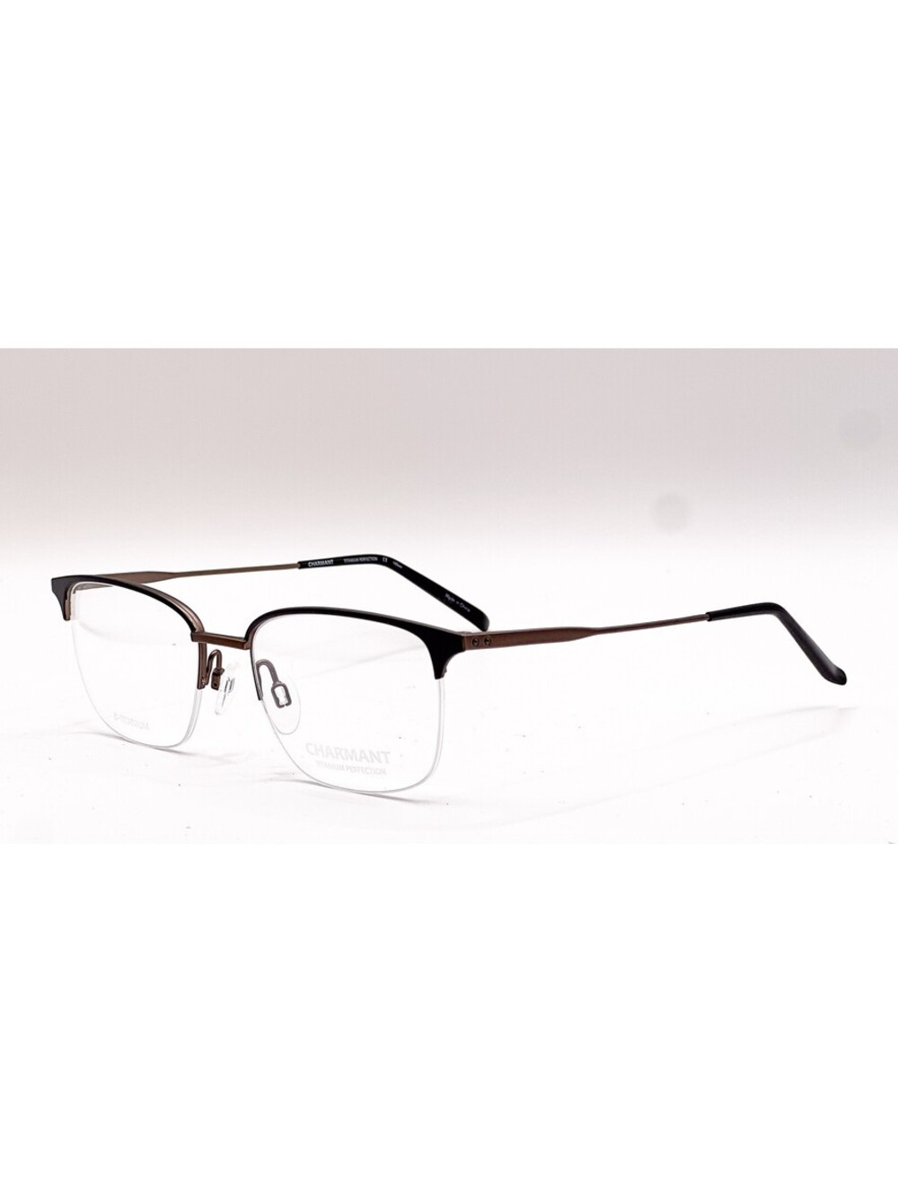 Charmant CH29116 BR Brown Rectangle Authentic Eyeglass Frames 51-18-145